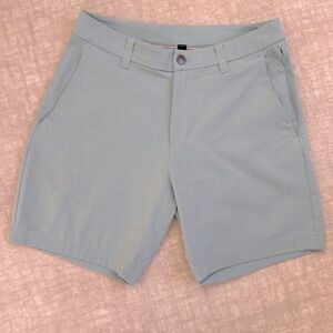 Lululemon Men's Commission Classic
Fit Golf Shorts  Sky Blue Size 28